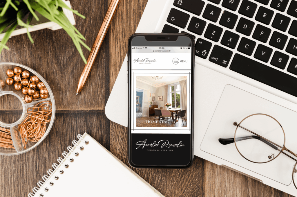 site web Aurélie Rousselin mobile