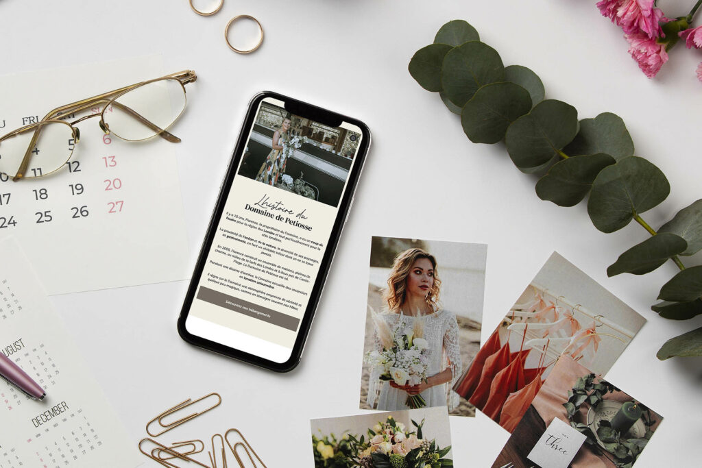 vue site web domaine de petiosse mobile