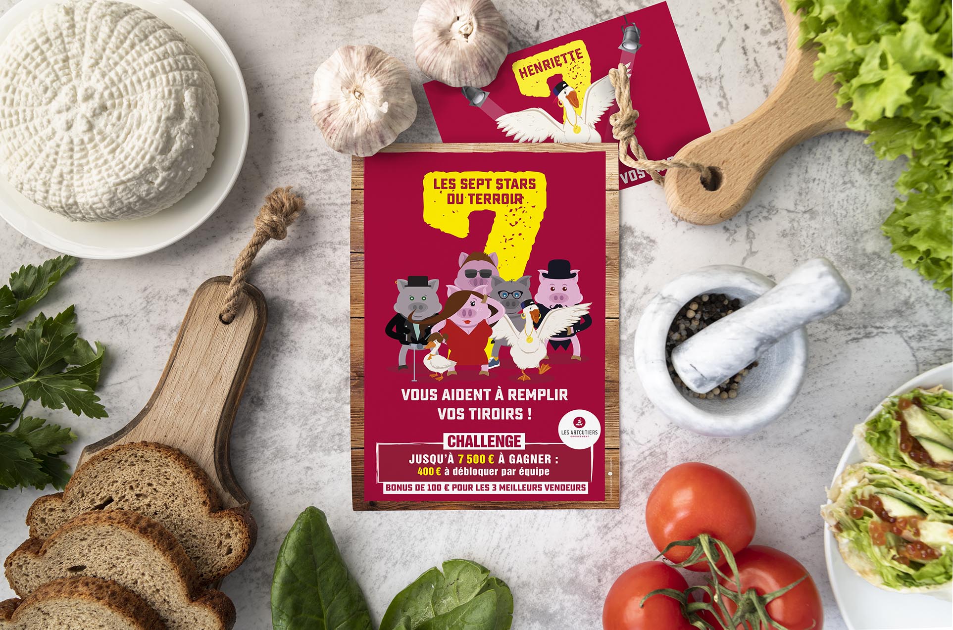 présentation affiche les artcutiers