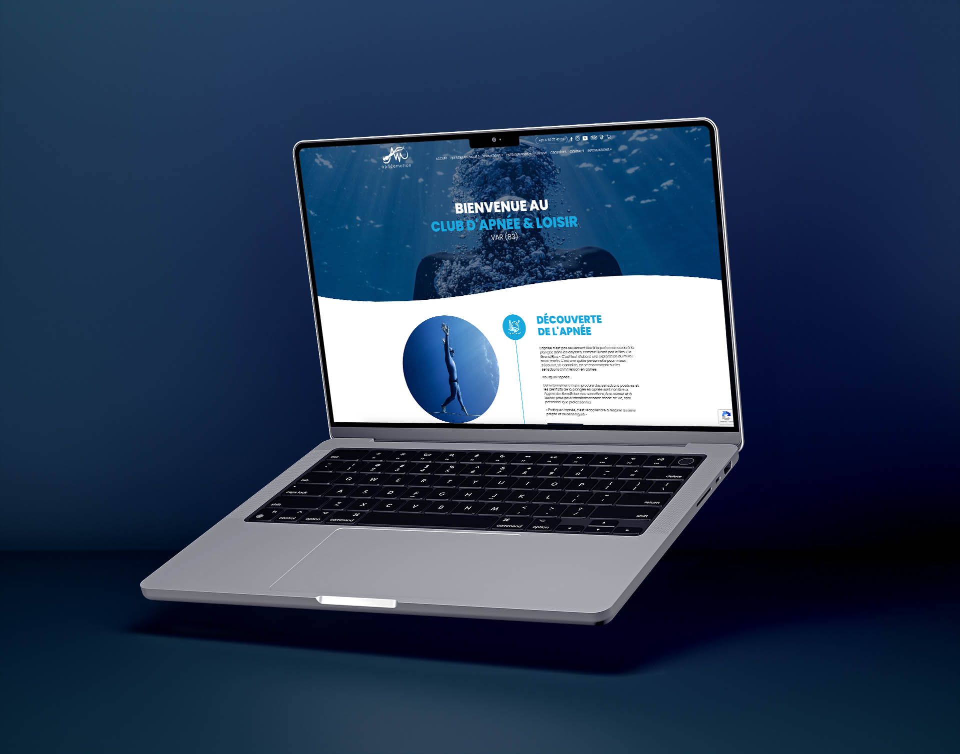 création site apnéemotion par com together