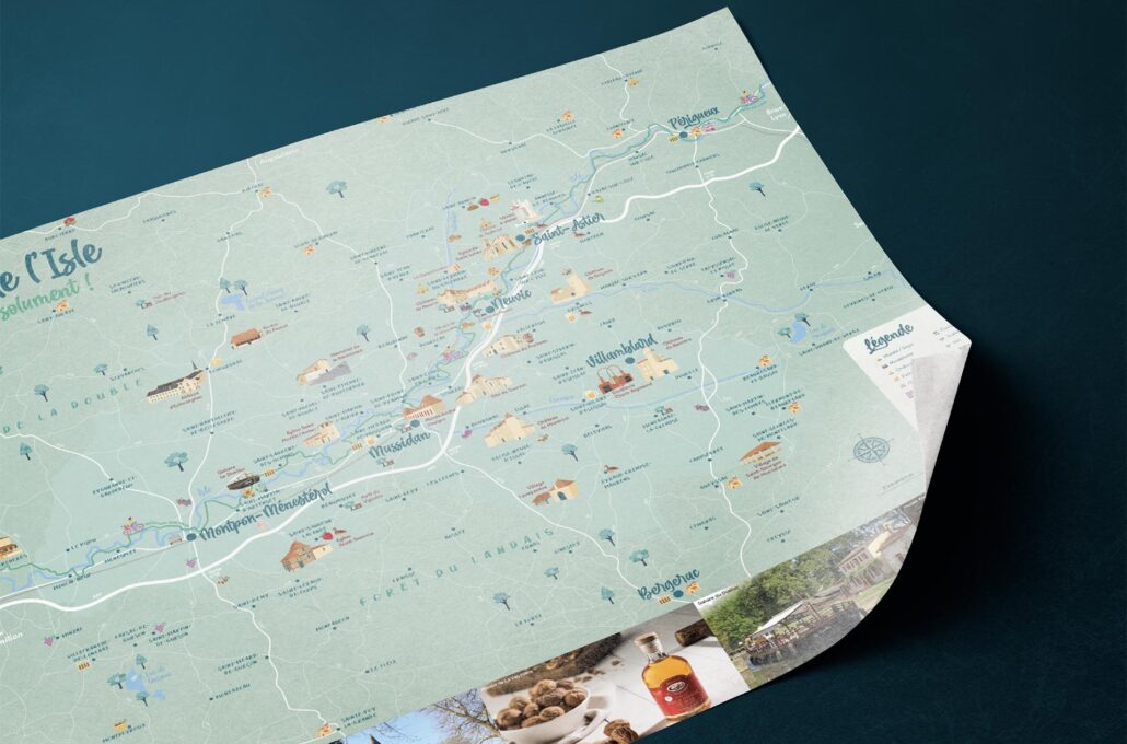 Créativité Carte touristique