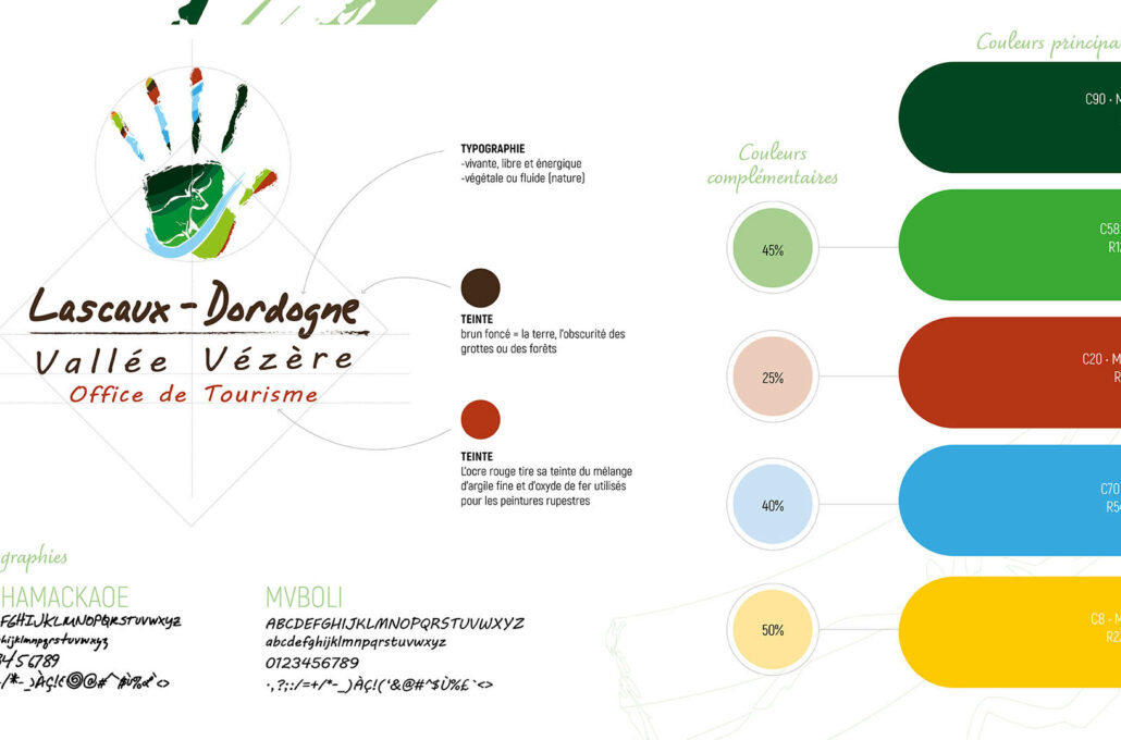 identité charte graphique lascaux dordogne