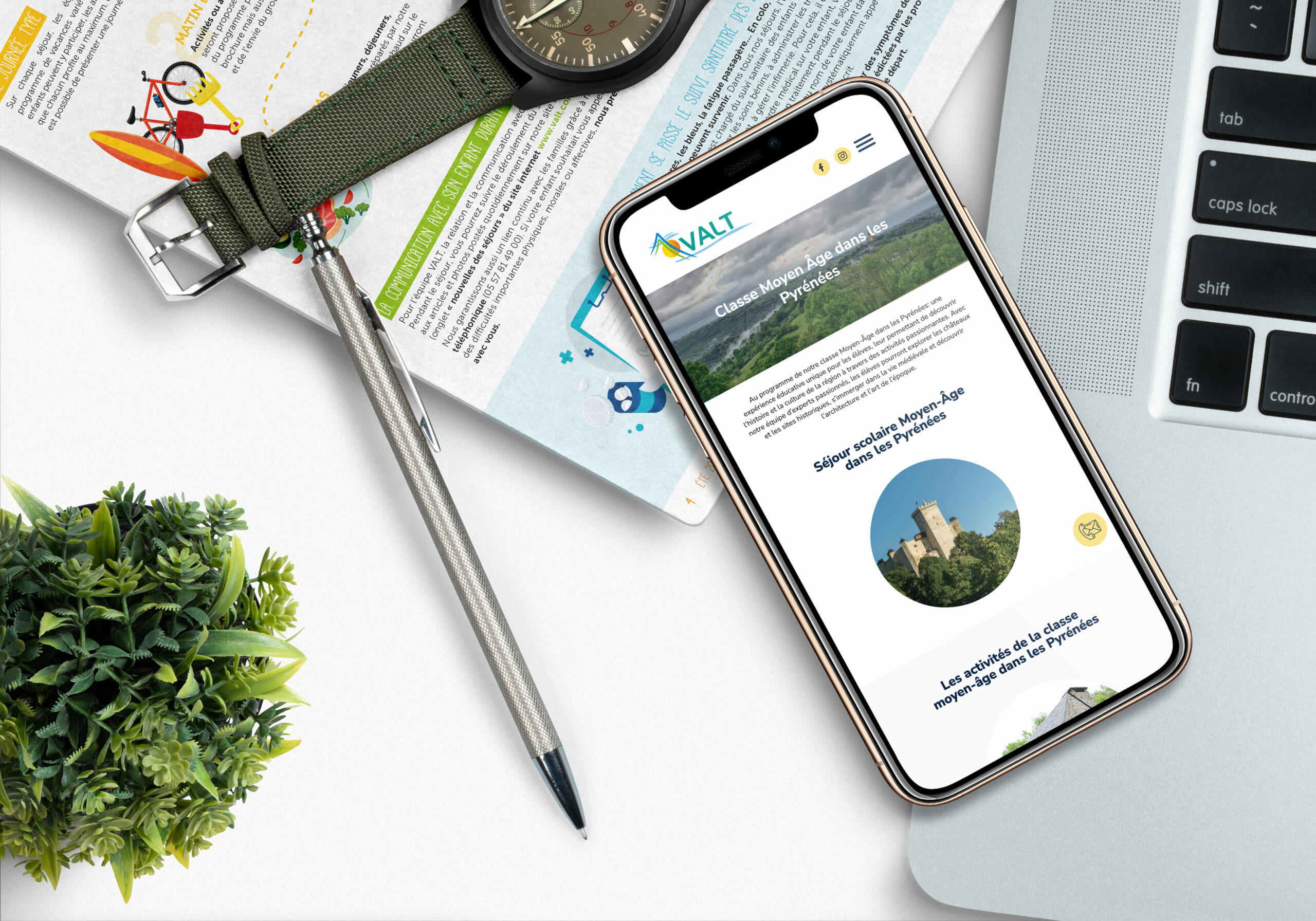 réalisation site vitrine valt par com together