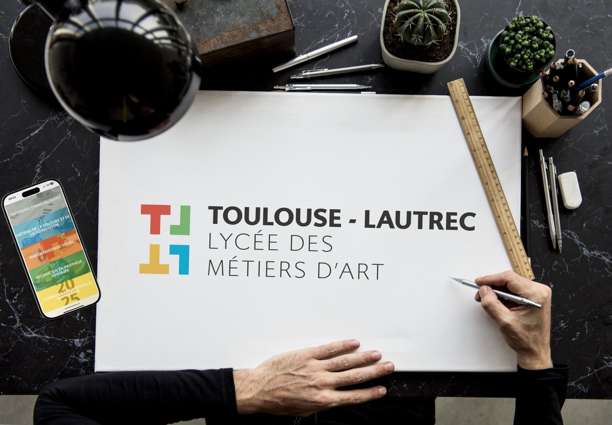 conception logo lycée bordeaux